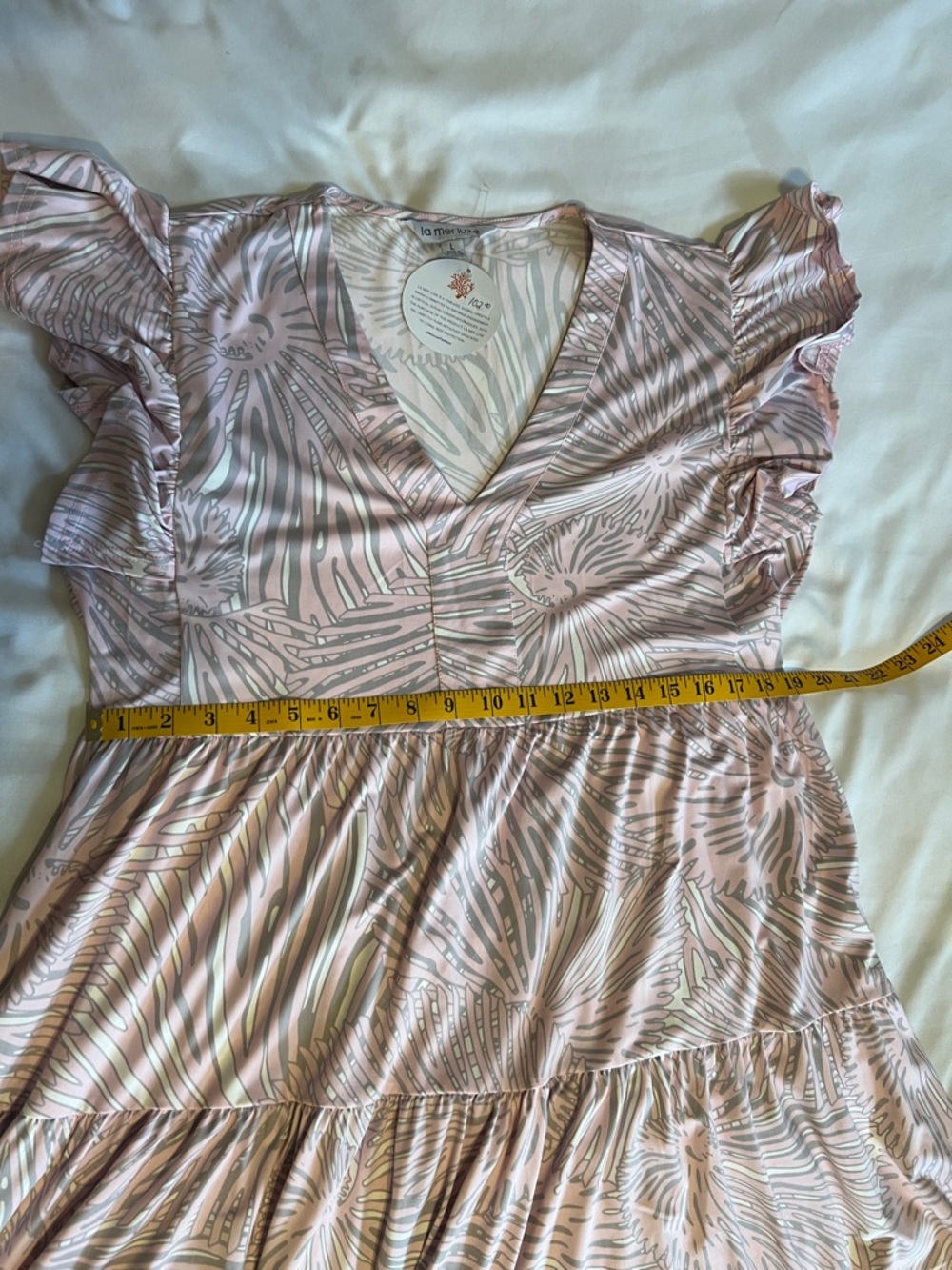 NWT!π La Mer Luxe light pink dress size L - Picture 15 of 16